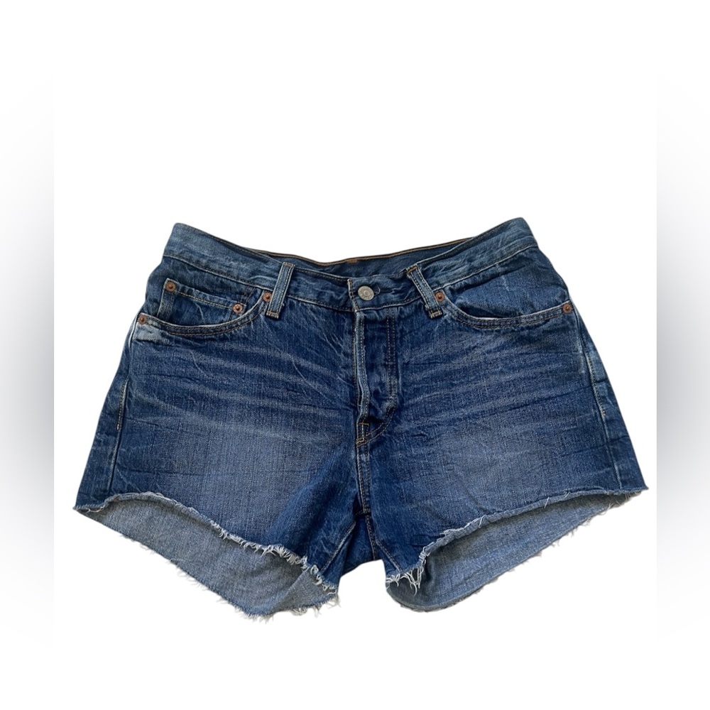 Levi’s Classic Dark acid Blue Denim Cutoff Shorts